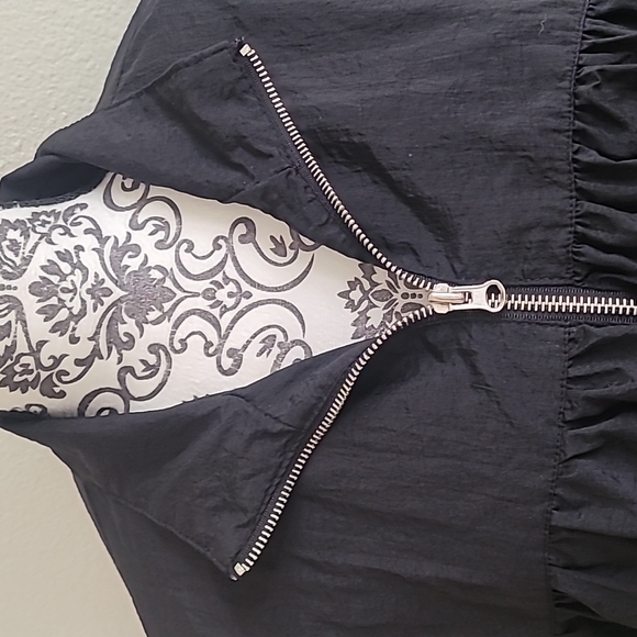 🪻 FREE PEOPLE ZIP BALLOON SLEEVES BOMBER JACKET. - Picture 3 of 11